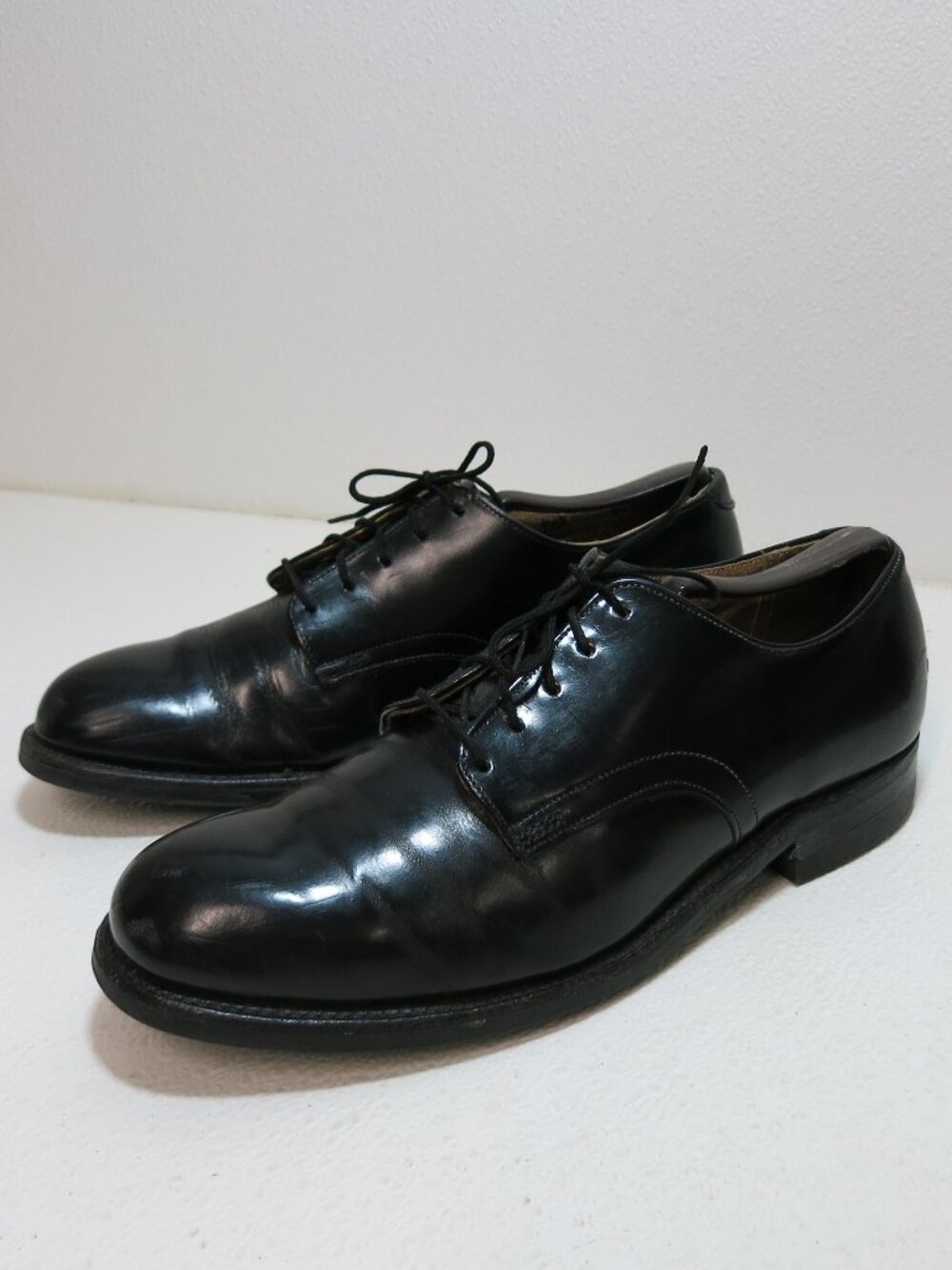 Craddock-Terry Black Leather Uniform Military Footwear Shoes Men's Size 7.5 R